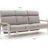 Bellagio Ledrotta lounge tuinbank 3-zits 228cm