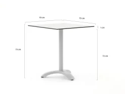 Bellagio Lisio tuintafel 70x70x73cm
