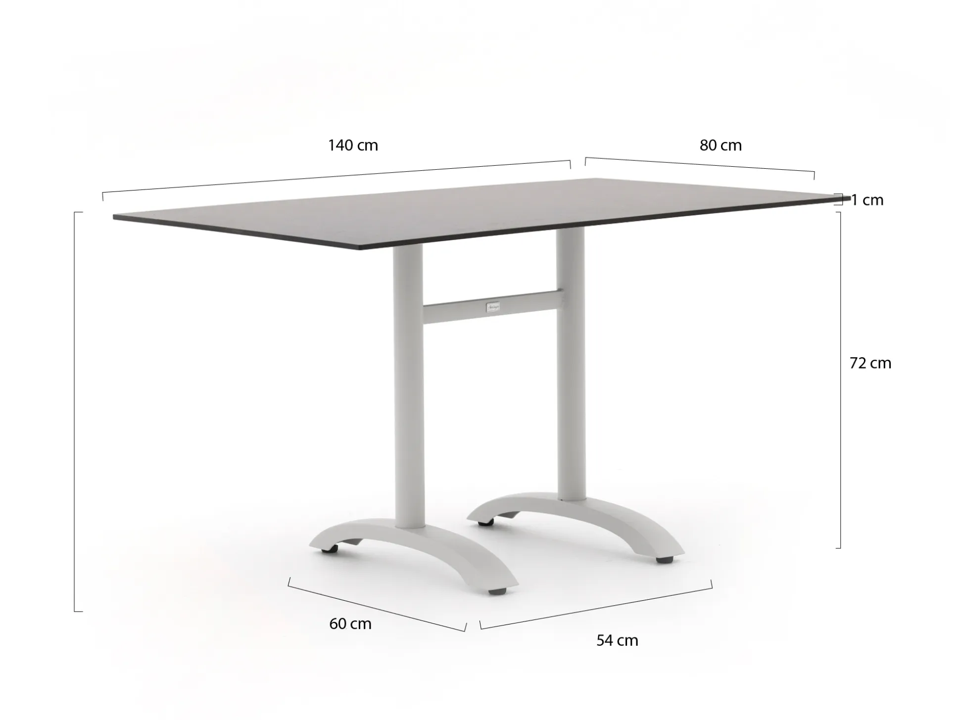 Bellagio Lisio tuintafel 140x80x73cm