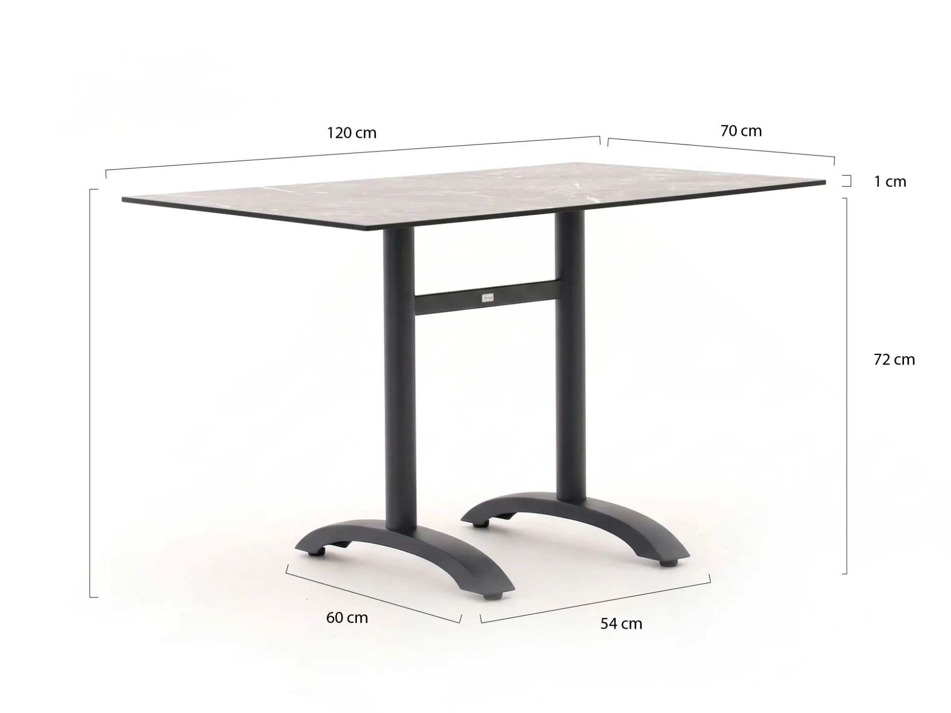 Bellagio Lisio tuintafel 120x70x73cm