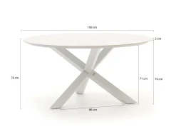 Bellagio Lodola dining tuintafel ø 150cm