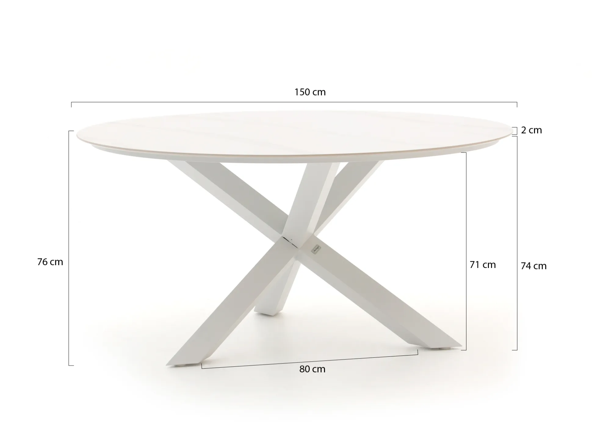 Bellagio Lodola dining tuintafel ø 150cm
