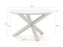 Bellagio Lodola dining tuintafel ø 130cm