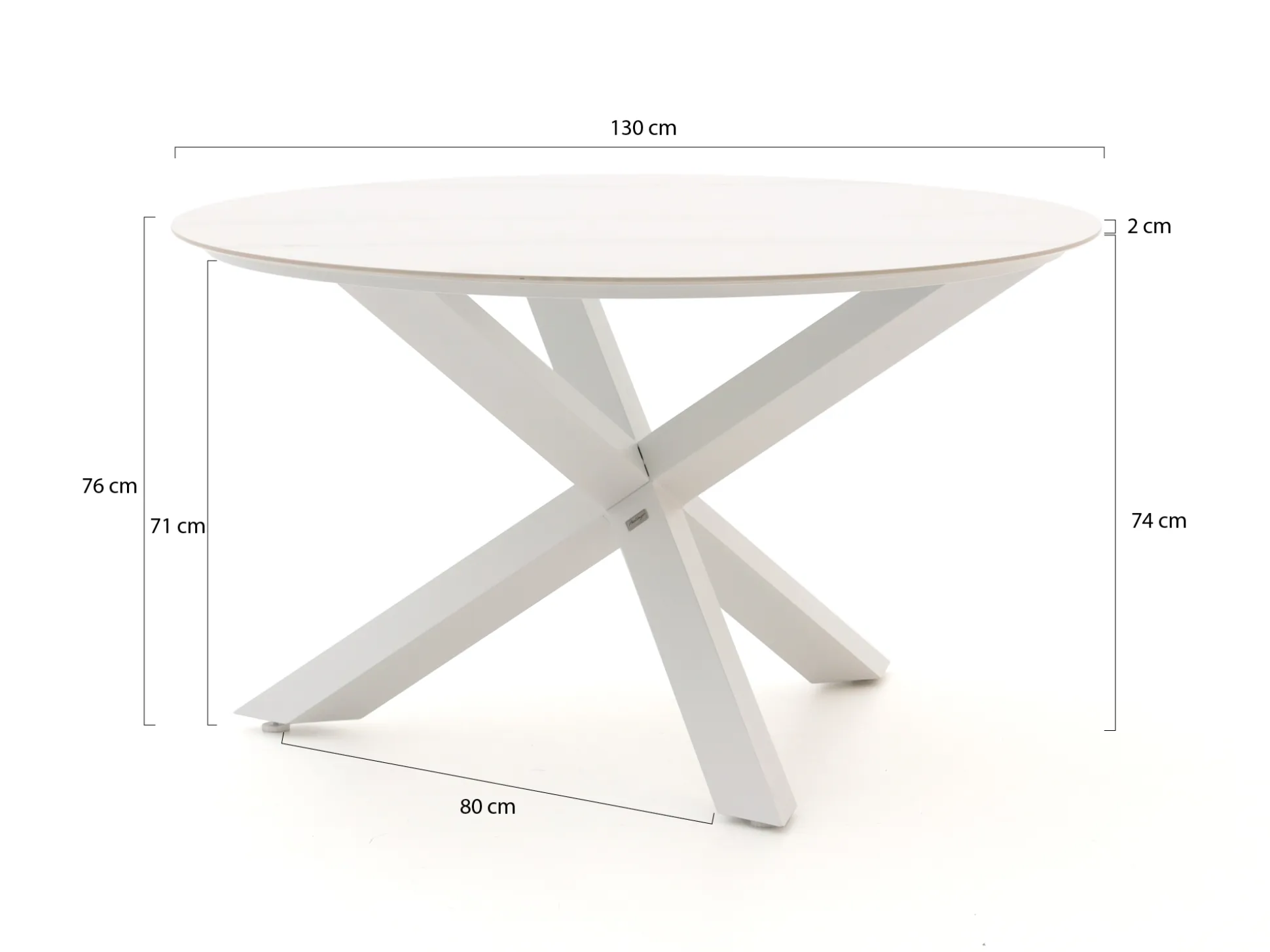 Bellagio Lodola dining tuintafel ø 130cm