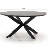 Bellagio Lugo/Fidenza ø149cm dining tuinset 6-delig