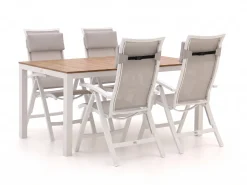 Bellagio Lugo/Fidenza 160cm dining tuinset 5-delig verstelbaar