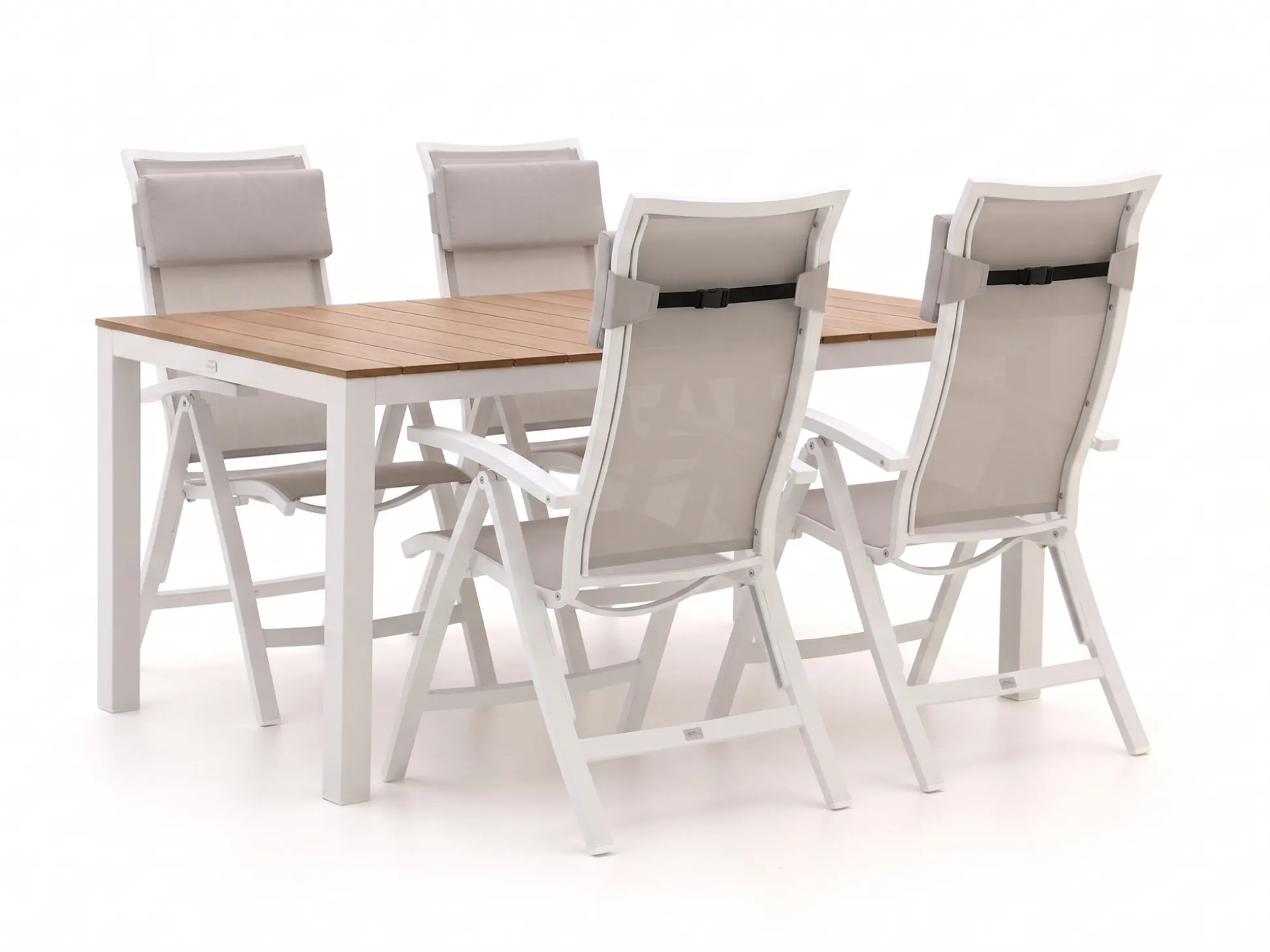 Bellagio Lugo/Fidenza 160cm dining tuinset 5-delig verstelbaar