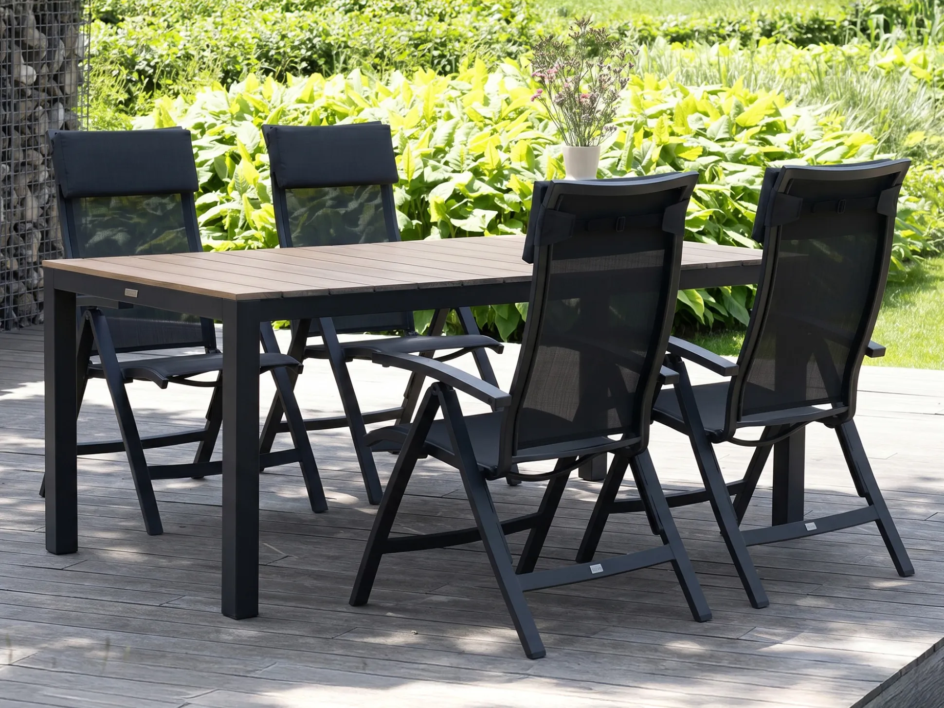 Bellagio Lugo/Fidenza 160cm dining tuinset 5-delig
