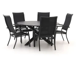 Bellagio Lugo/Lodola ø 150cm dining tuinset 6-delig stapelbaar