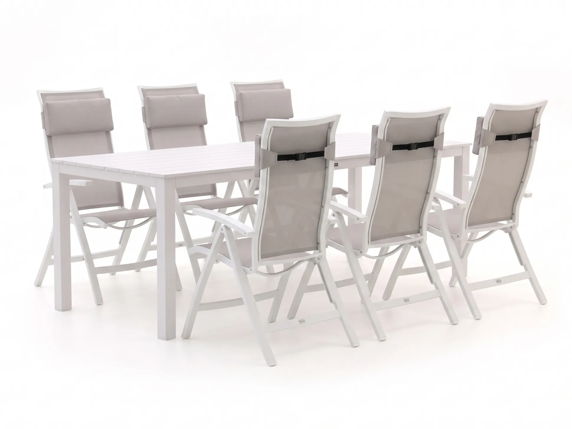 Bellagio Lugo/Menzano 220cm dining tuinset 7-delig verstelbaar