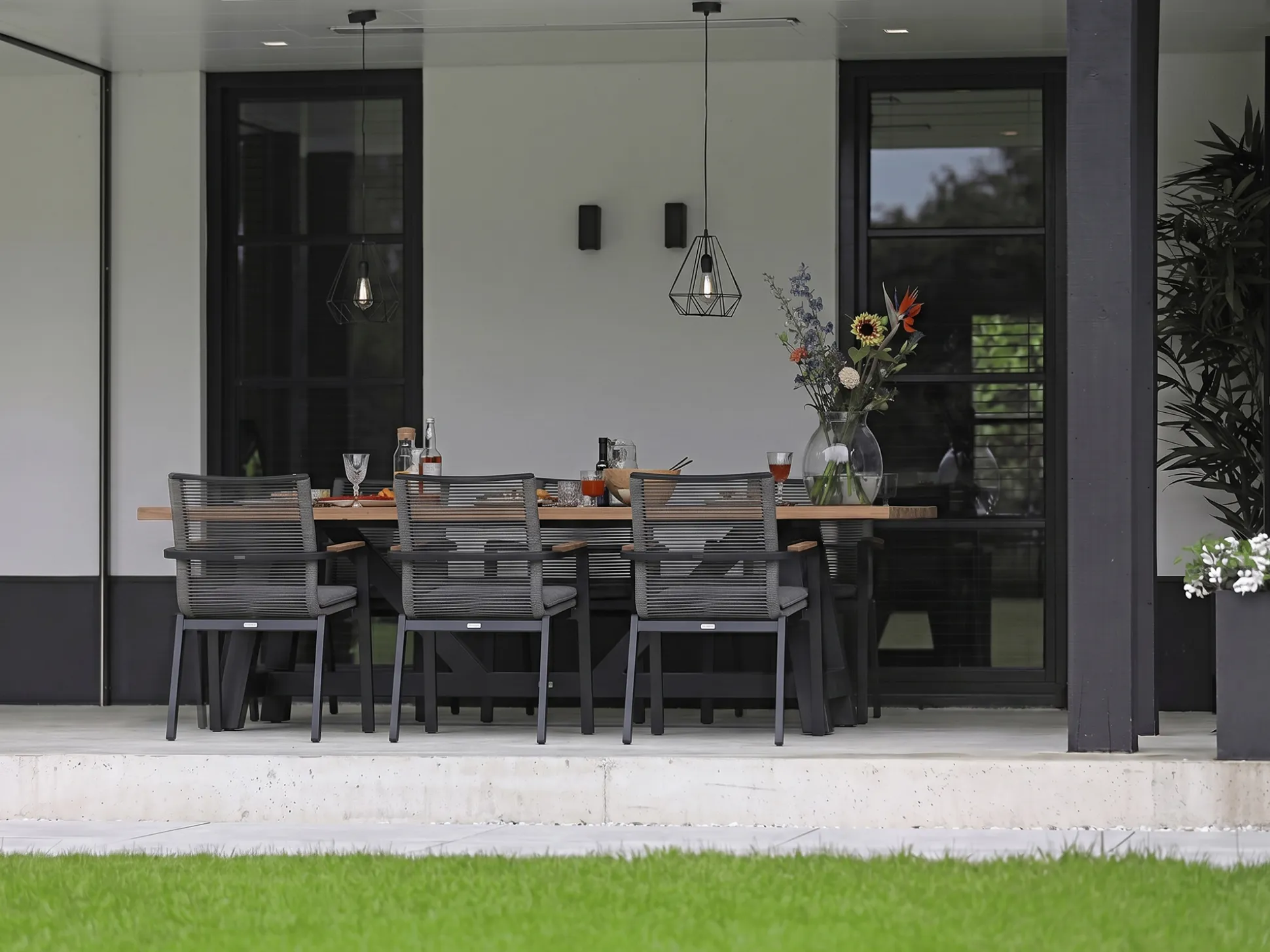 Bellagio Marudo/Induno Deens Ovaal 240cm dining tuinset 7-delig stapelbaar