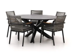 Bellagio Marudo/Lodola ø 150cm dining tuinset 6-delig stapelbaar