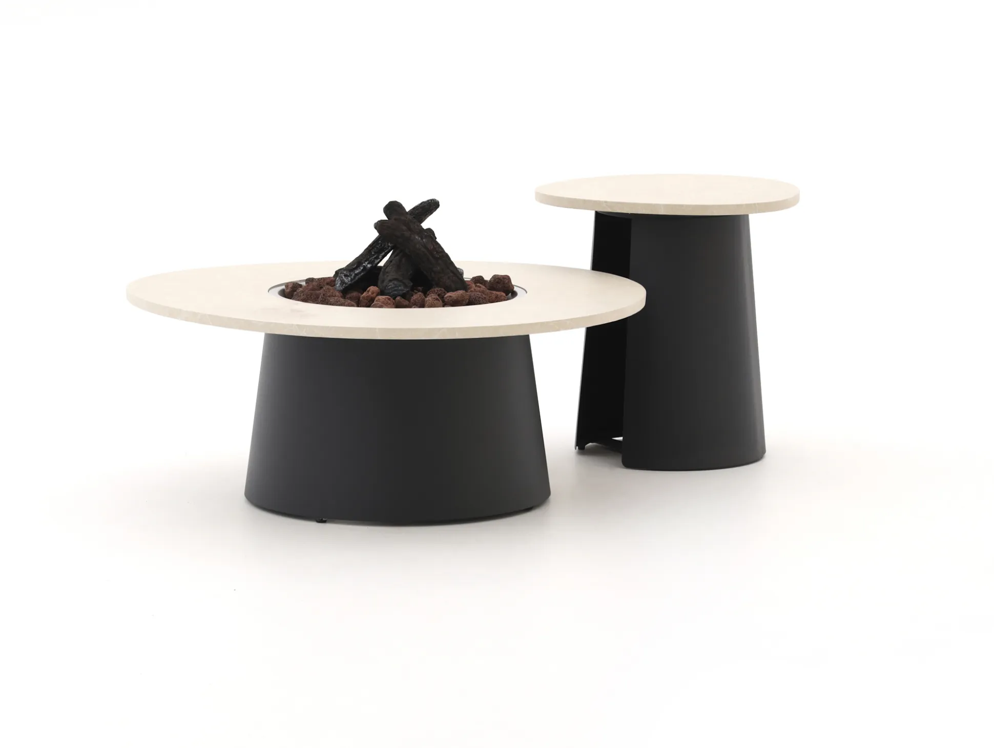 Bellagio Mineo/Cosidune hoek loungeset met vuurtafels 6-delig