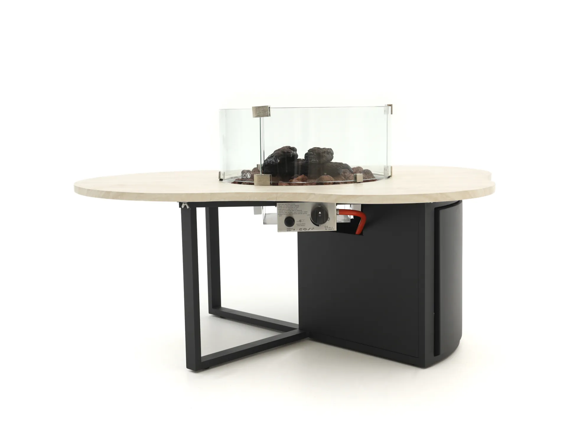 Bellagio Mineo/Cosiloft Novi hoek loungeset met vuurtafel 5-delig