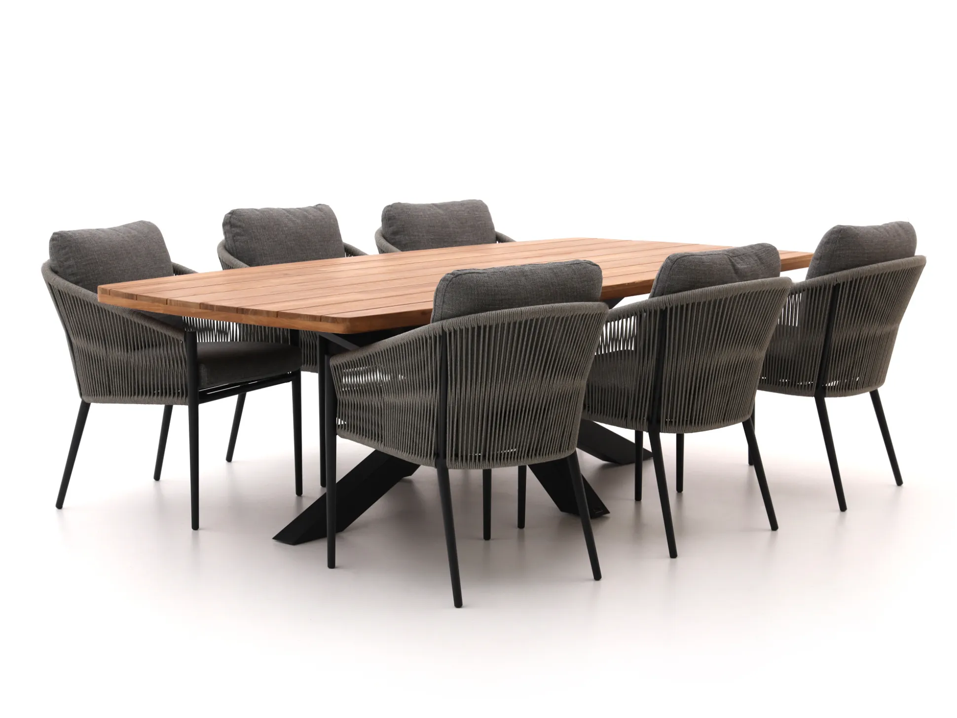 Bellagio Mineo/Induno Deens Ovaal 240cm dining tuinset 7-delig