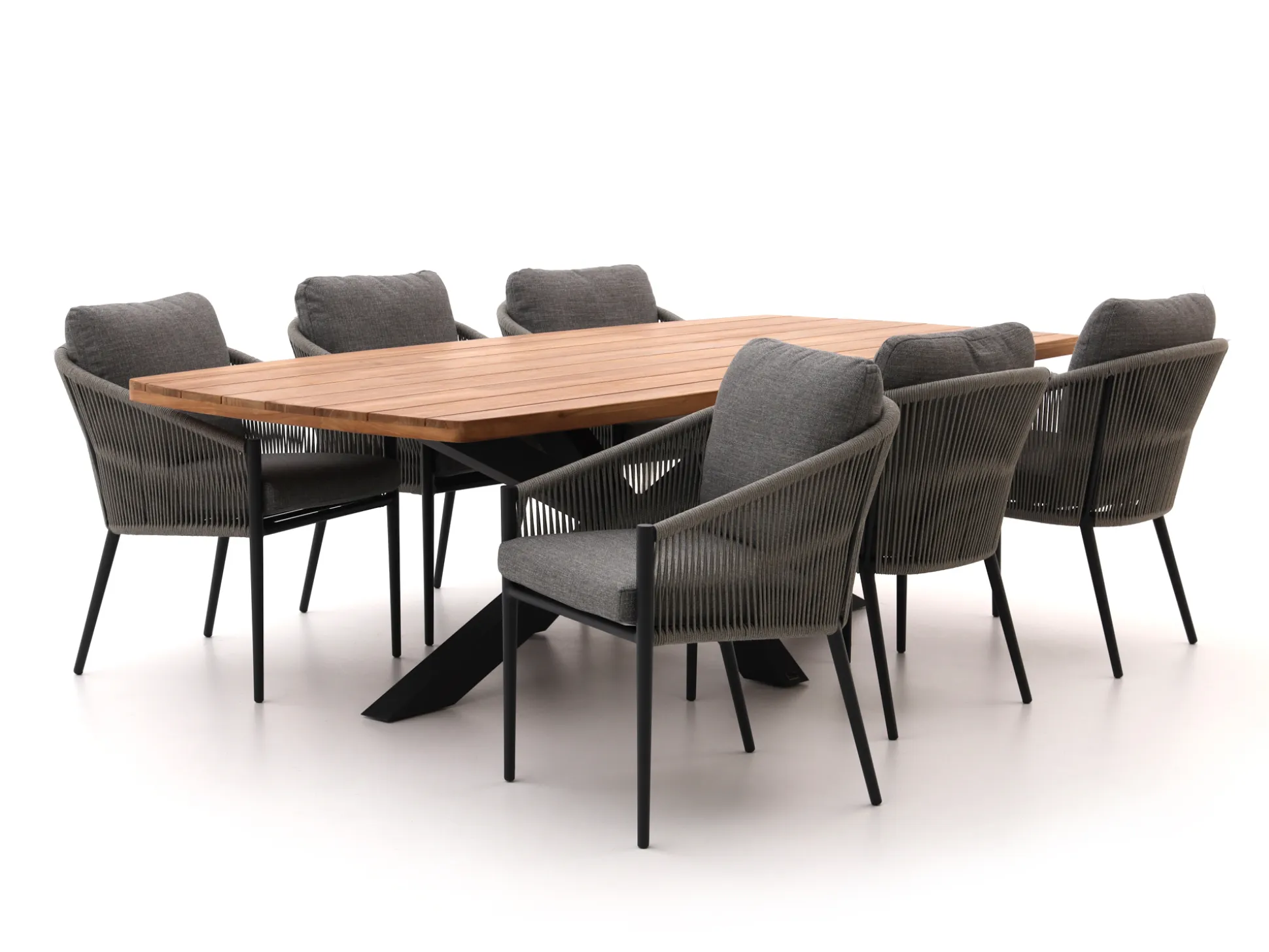 Bellagio Mineo/Induno Deens Ovaal 240cm dining tuinset 7-delig