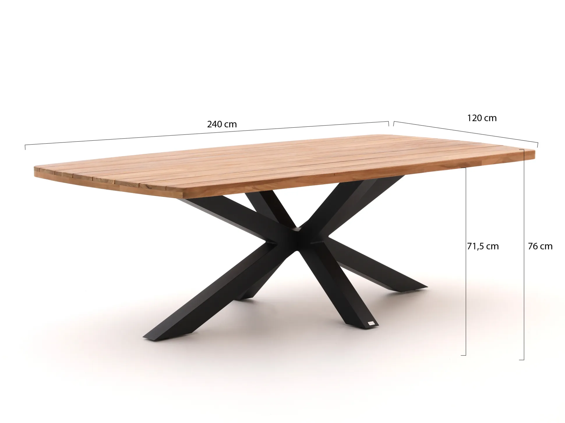 Bellagio Mineo/Induno Deens Ovaal 240cm dining tuinset 7-delig