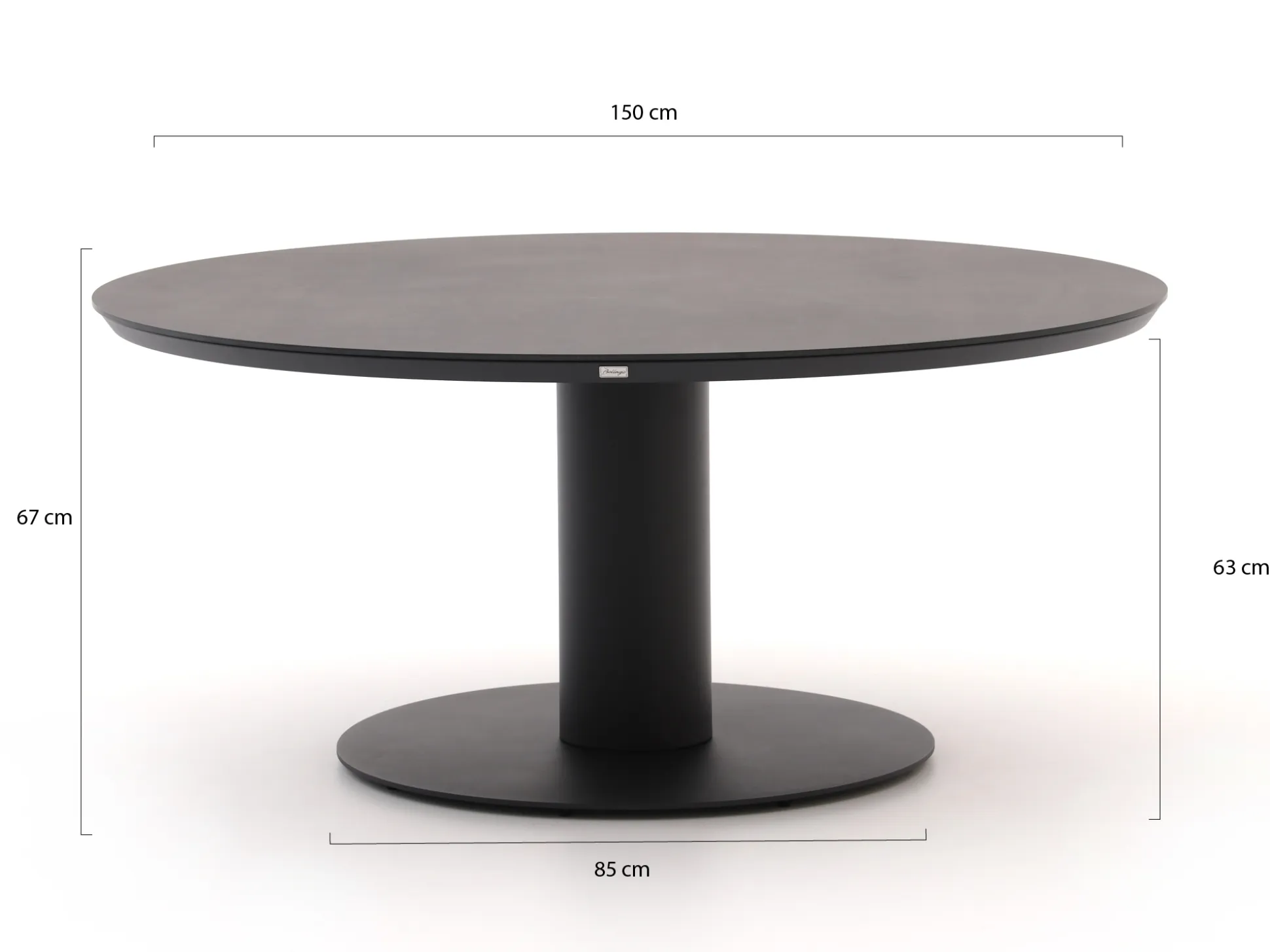 Bellagio Mineo/La Fonte ø150cm low dining tuinset 5-delig