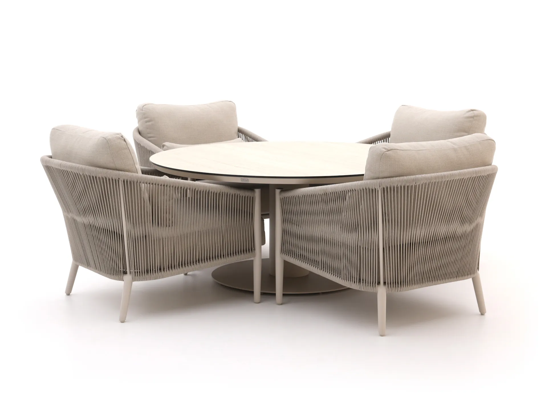 Bellagio Mineo/La Fonte ø150cm low dining tuinset 5-delig