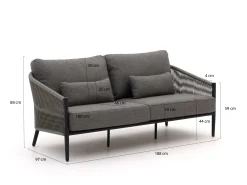 Bellagio Mineo lounge tuinbank 2,5 zits 188cm