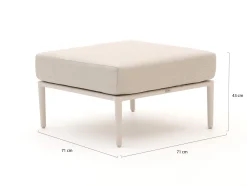 Bellagio Mineo lounge voetenbank 71x71cm