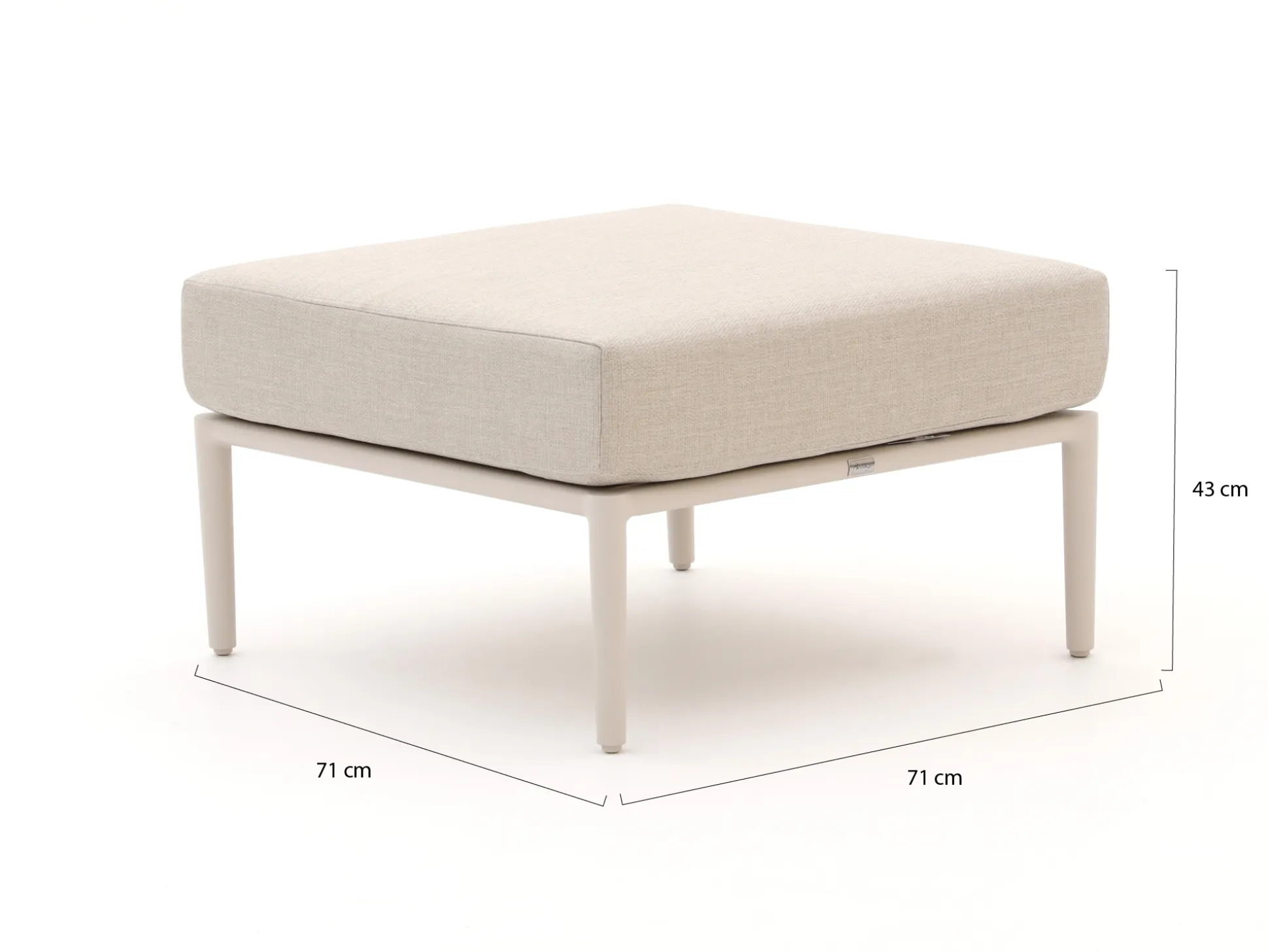 Bellagio Mineo lounge voetenbank 71x71cm
