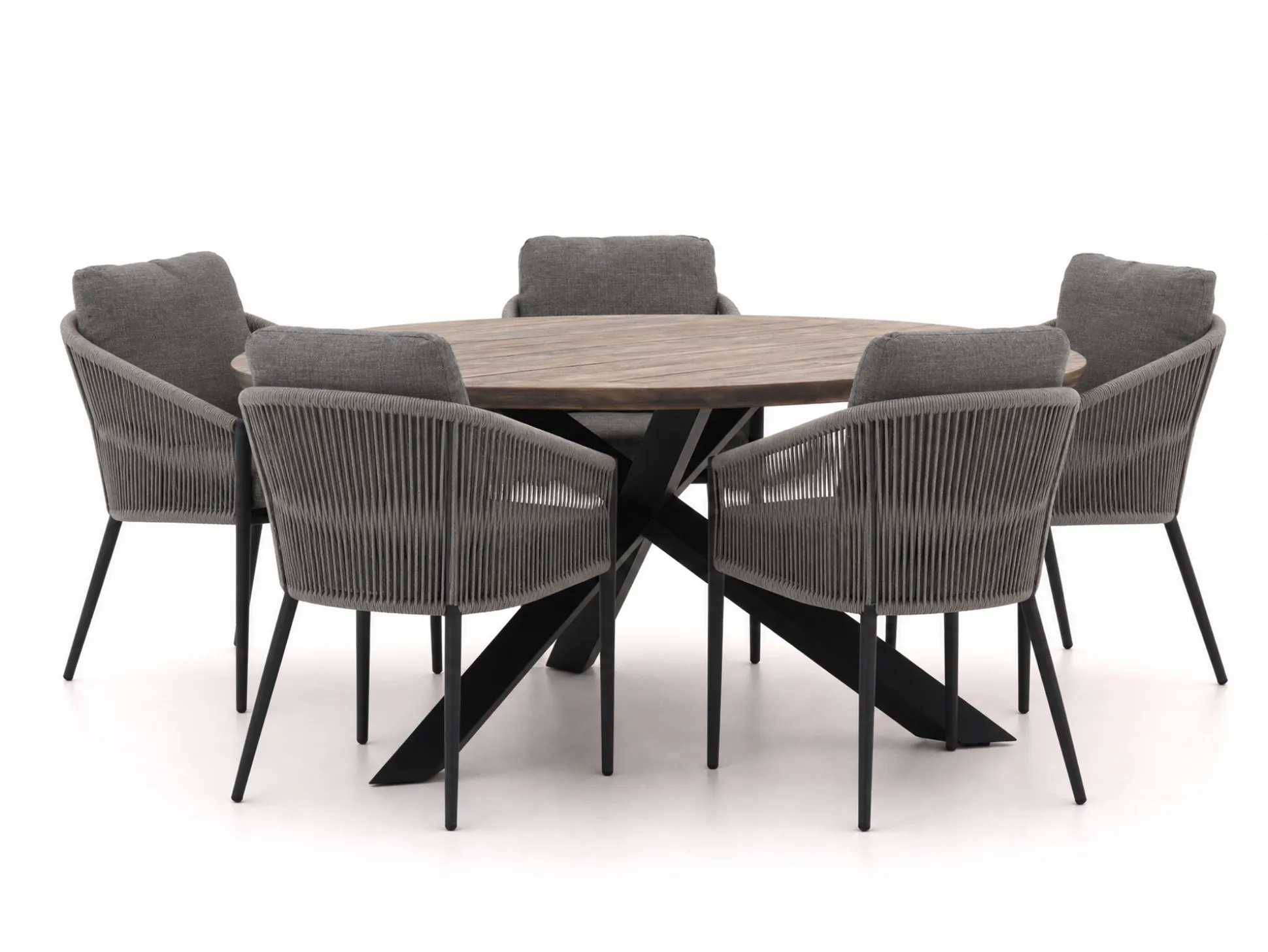 Bellagio Mineo/ROUGH-Y ø 150cm dining tuinset 6-delig