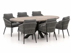 Bellagio Mineo/ROUGH-Y Ellips 240cm dining tuinset 7-delig