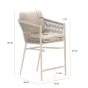 Bellagio Mineo/ROUGH-Y Ellips 240cm high dining tuinset 7-delig