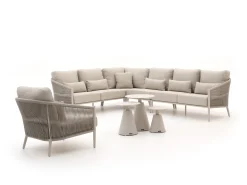 Bellagio Mineo/Tusa hoek loungeset 8-delig links