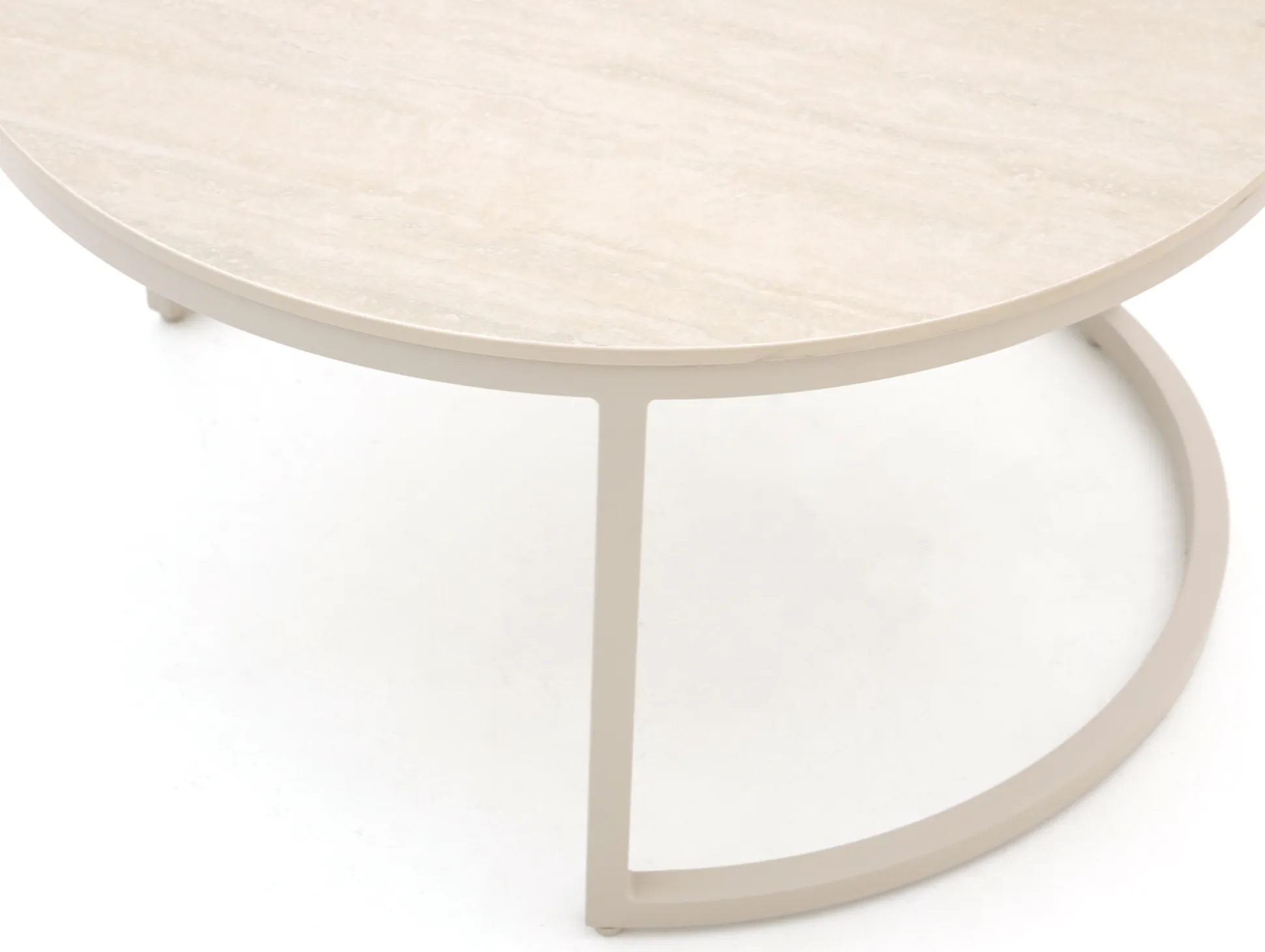 Bellagio Oriago lounge tuintafelset ø85cm(h:45cm)/ø78cm (h:36cm)