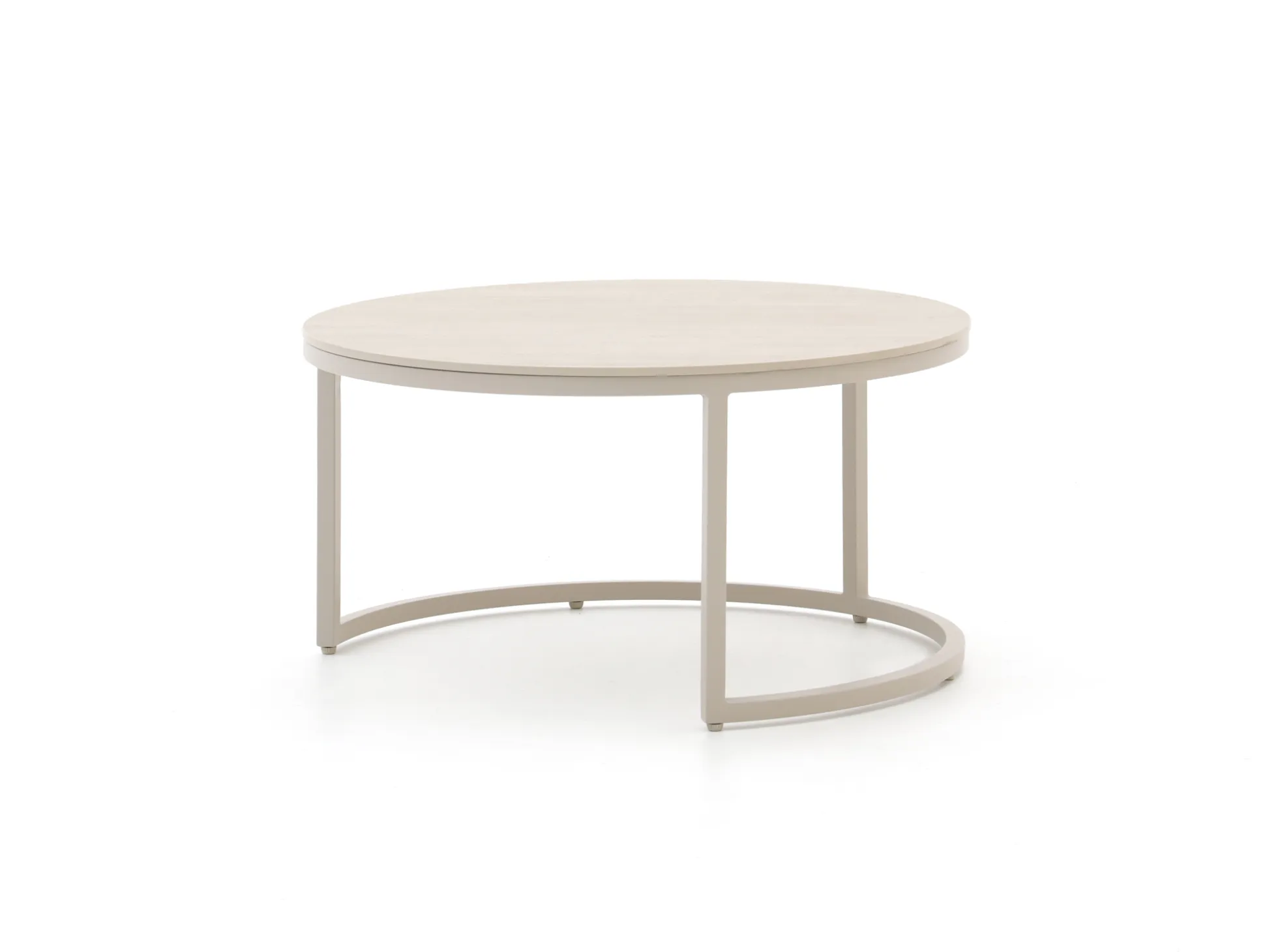 Bellagio Oriago lounge tuintafelset ø85cm(h:45cm)/ø78cm (h:36cm)