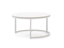 Bellagio Oriago lounge tuintafelset ø85cm(h:45cm)/ø78cm (h:36cm)