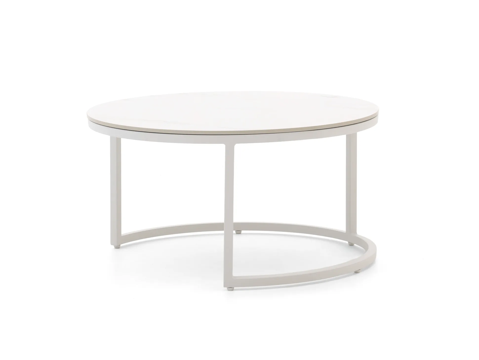 Bellagio Oriago lounge tuintafelset ø85cm(h:45cm)/ø78cm (h:36cm)