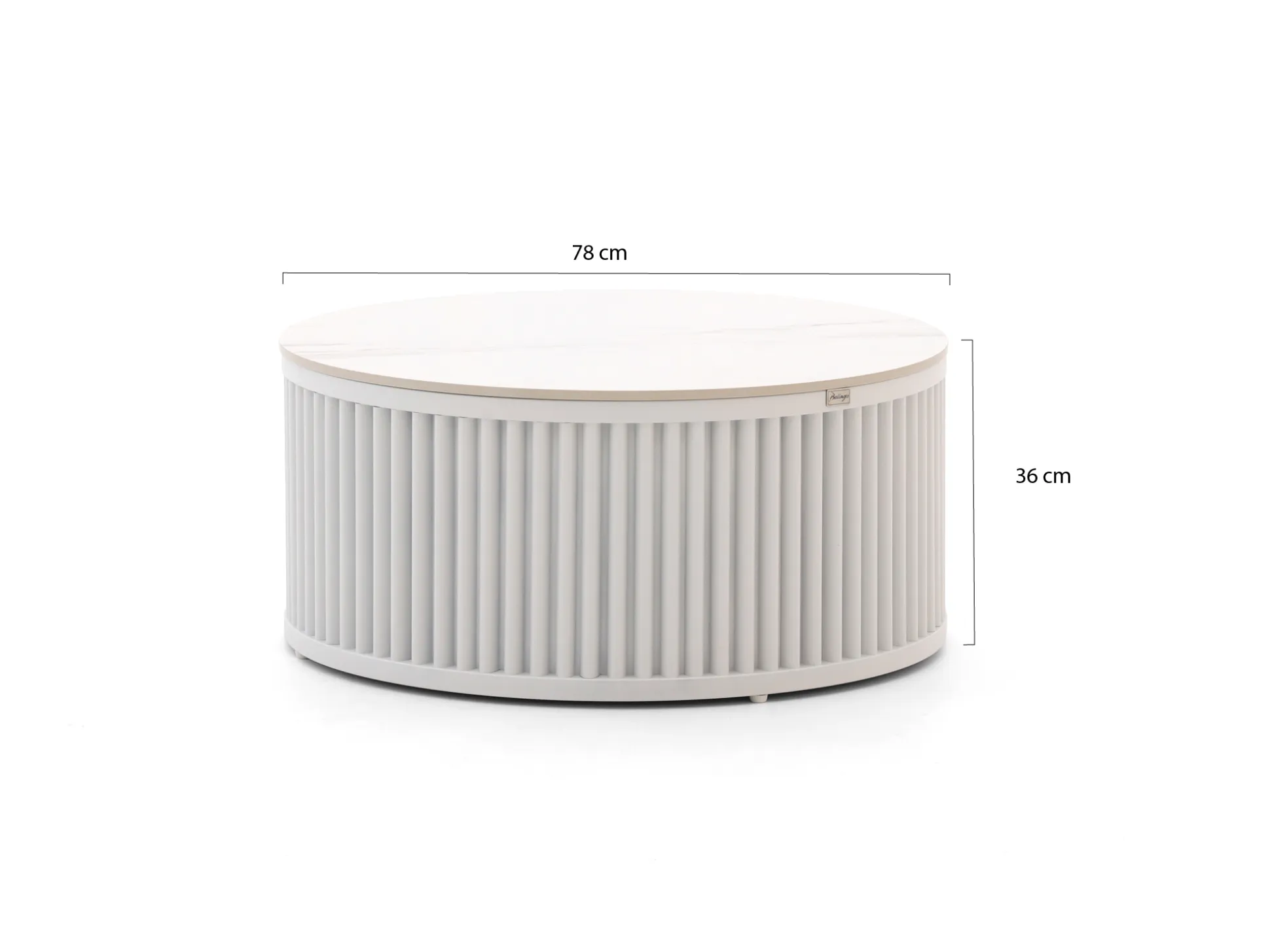 Bellagio Oriago lounge tuintafelset ø85cm(h:45cm)/ø78cm (h:36cm)