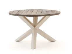 Bellagio Panaro/ROUGH-Y ø120cm dining tuinset 5-delig stapelbaar