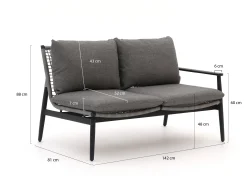 Bellagio Pizzoli loungemodule linker + rechterarm 142cm