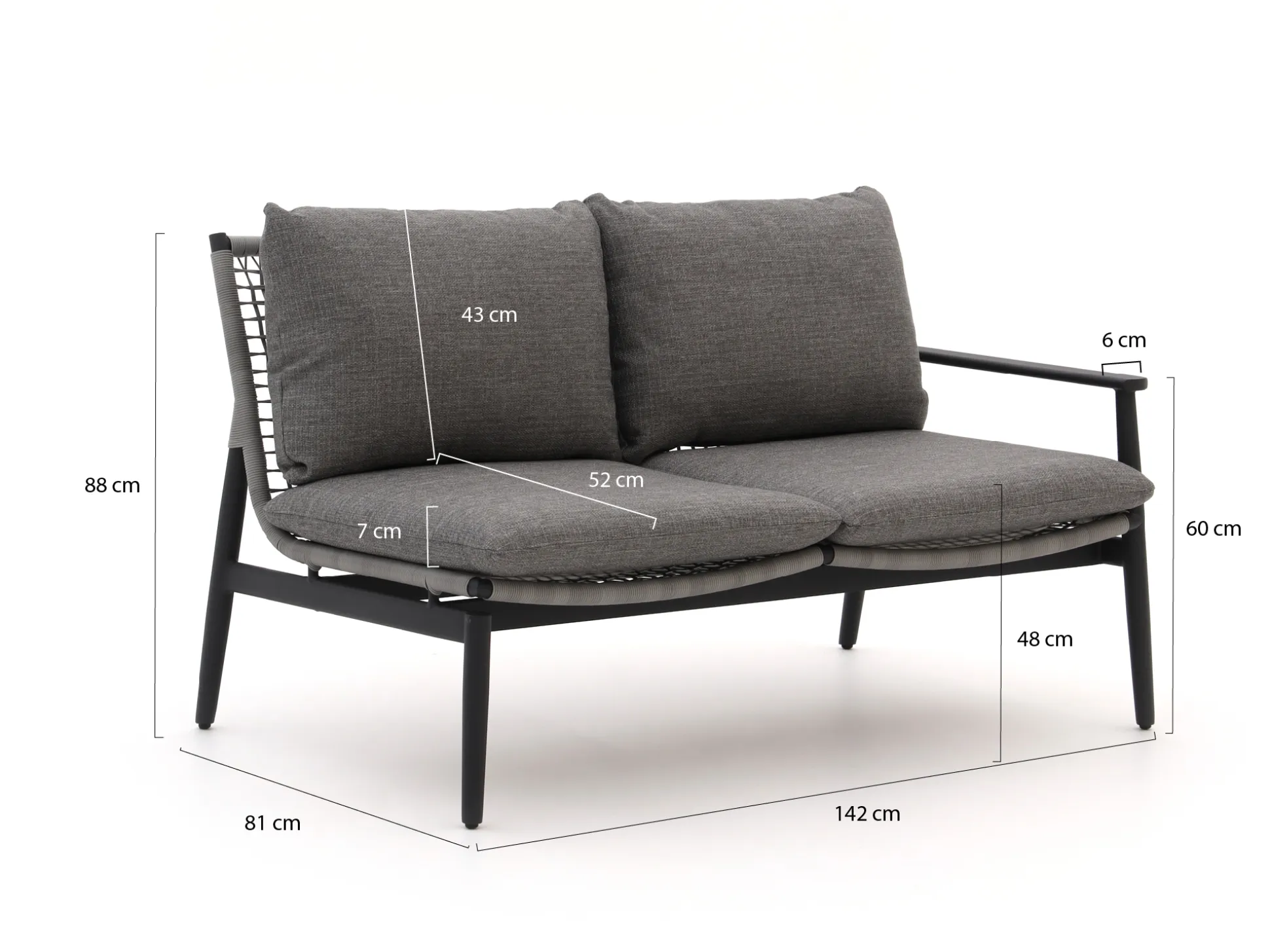 Bellagio Pizzoli loungemodule linker + rechterarm 142cm