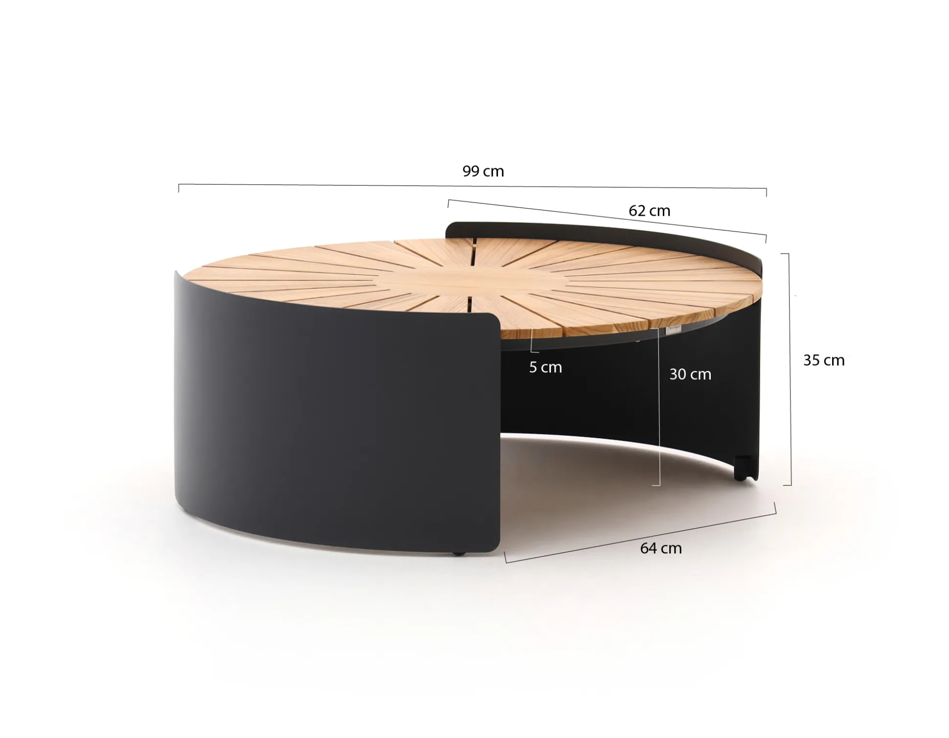 Bellagio Porcari lounge tuintafel ø90cm (h:35cm)