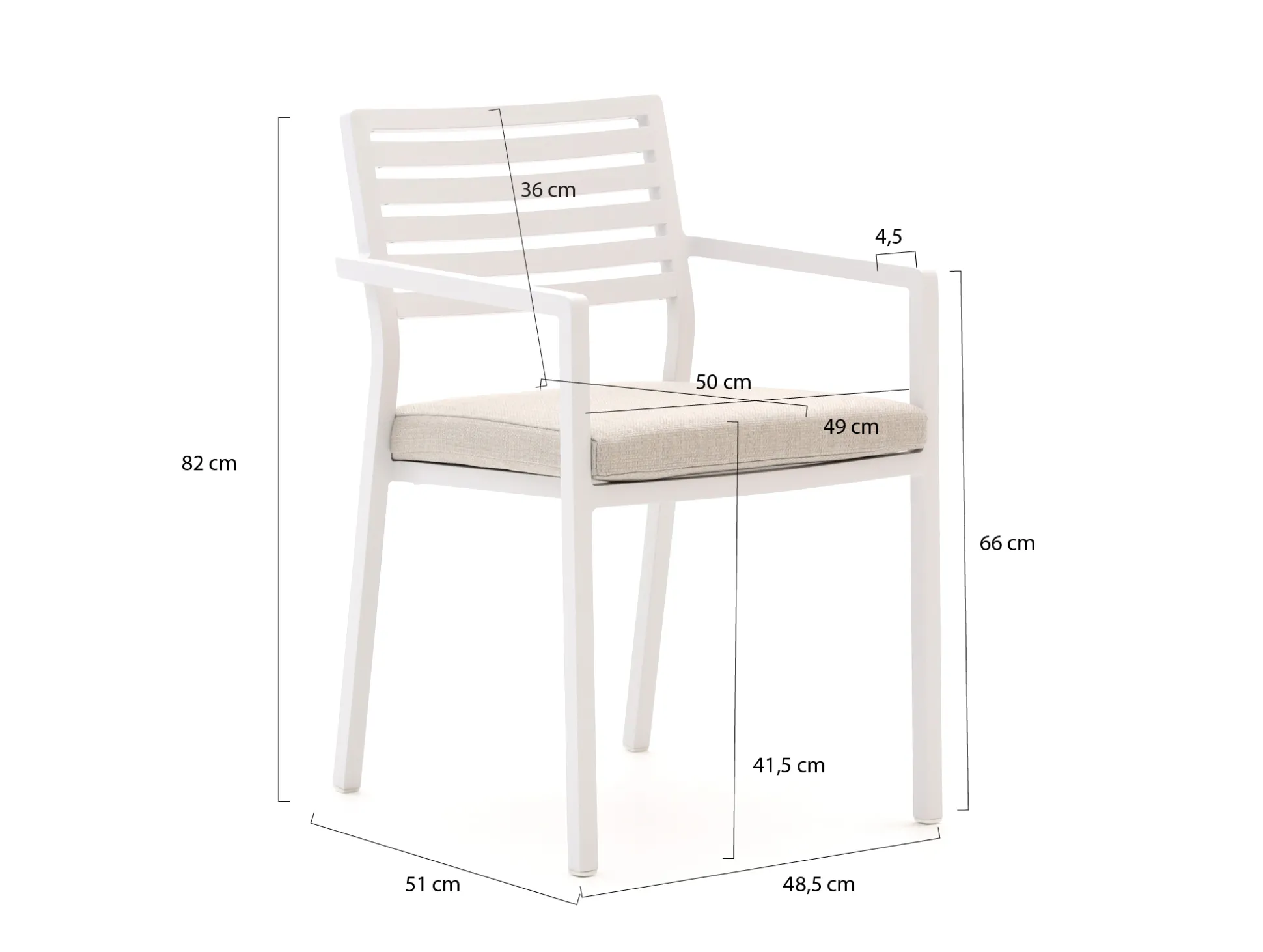 Bellagio Rumo/Fidenza ø149cm dining tuinset 7-delig stapelbaar