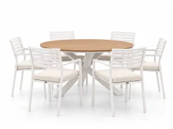 Bellagio Rumo/Fidenza ø149cm dining tuinset 7-delig stapelbaar