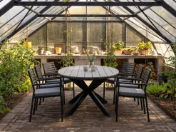 Bellagio Rumo/Fidenza ovaal 220cm dining tuinset 7-delig stapelbaar
