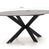 Bellagio Rumo/Furato ellips 200cm dining tuinset 7-delig stapelbaar