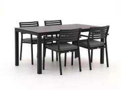 Bellagio Rumo/La Fonte 160cm dining tuinset 5-delig stapelbaar