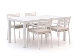 Bellagio Rumo/Menzano 160cm dining tuinset 5-delig stapelbaar