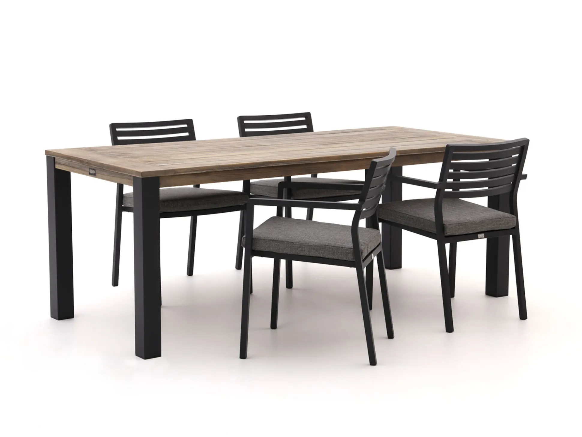 Bellagio Rumo/ROUGH-S 160cm dining tuinset 5-delig stapelbaar
