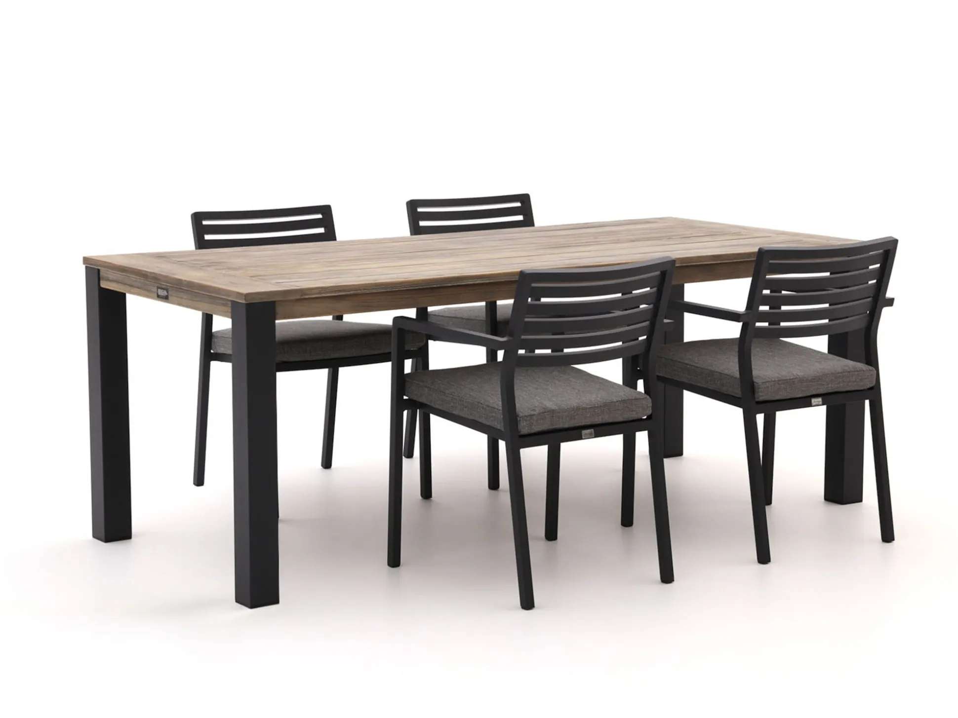 Bellagio Rumo/ROUGH-S 160cm dining tuinset 5-delig stapelbaar
