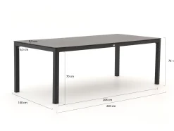 Bellagio San Lupo/La Fonte 220cm dining tuinset 7-delig