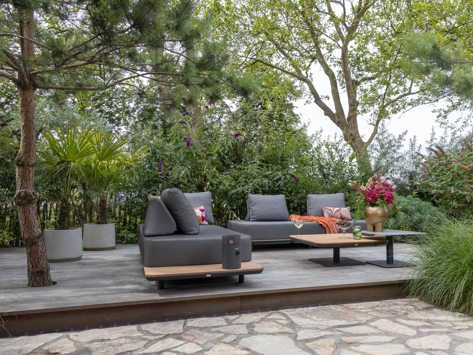 Bellagio San Lupo lounge tuinbank 2-zits links/rechts 253cm