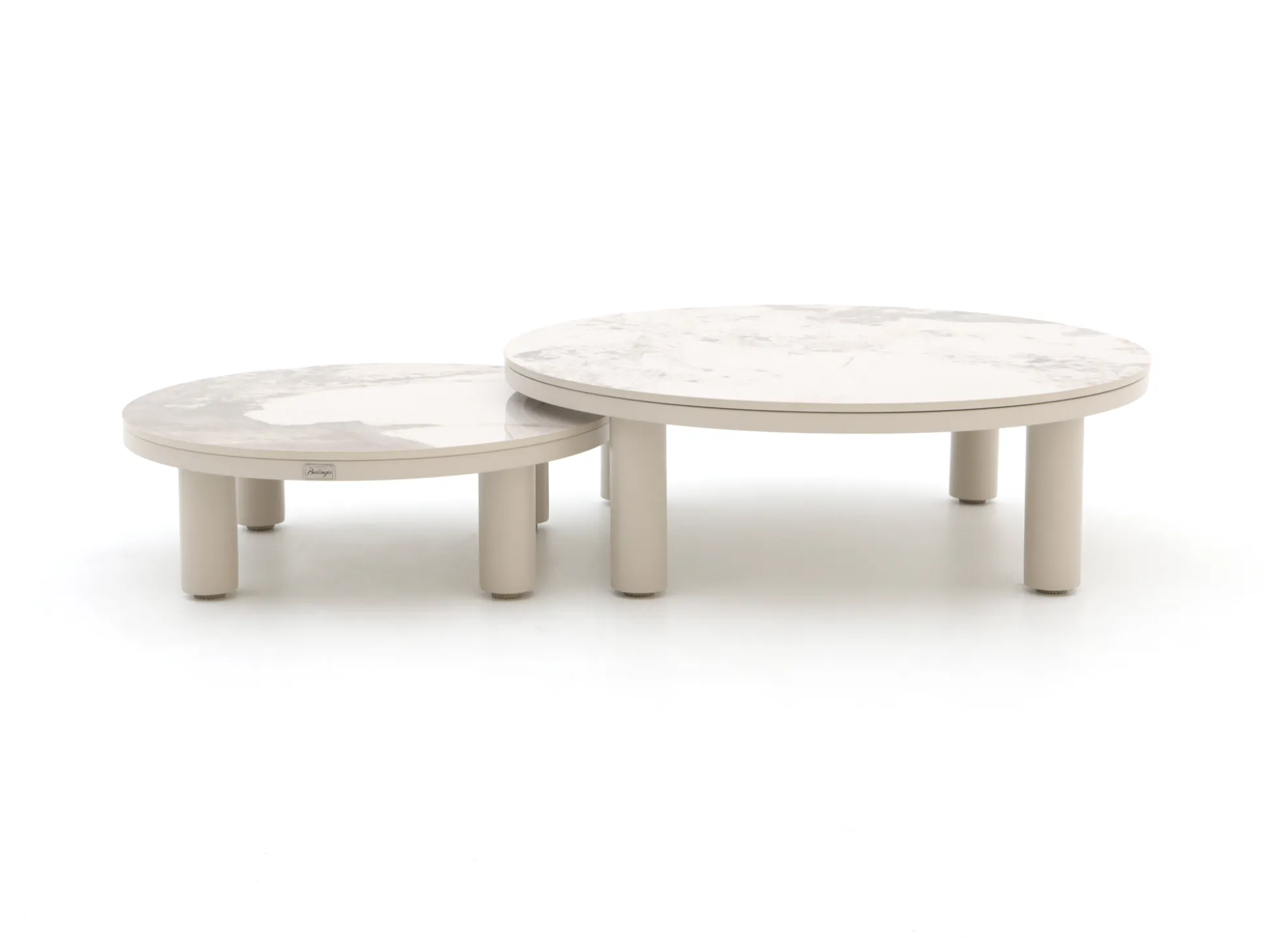 Bellagio Sarsina lounge tuintafelset ø85cm(h:27cm)/ø65cm (h:21cm)